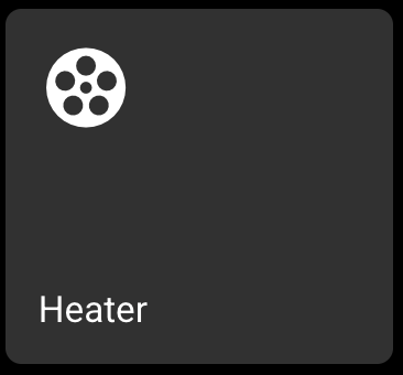 Switch card showing a Heater icon