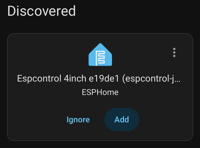 Home Assistant discovering the Basalt device
